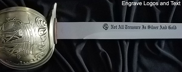 Custom Engraved Pirate Swords