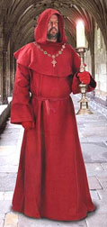 Medieval Monks Robes in Red
