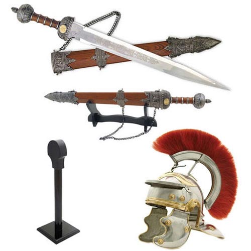 Roman Sword and Helmet Combo