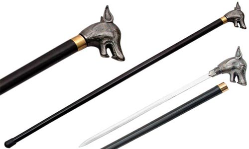 Wolf Head Sword Canes