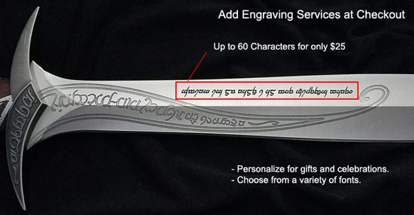 Custom Engraved Swords