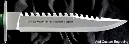 Custom Engraving - Rambo Knives