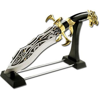 Golden Dragon Knife Display Set