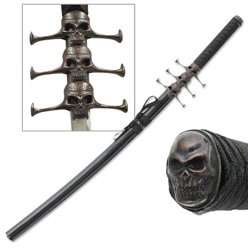 Fantasy Skull Katana Swords