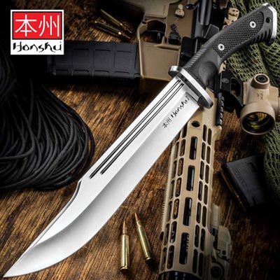 Honshu Conqueror Bowie Knife And Sheath