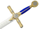 Masonic Swords with Blue Accents