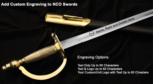 Custom Engraved NCO Sword