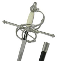 Swept Hilt Rapier Fencing Swords Bone Handle