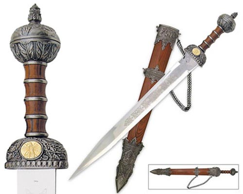 31" Ornate Roman Gladius Sword NEW
