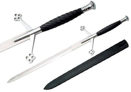 Claymore Swords in Silver