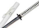 Shinwa White Knight White Cord Katana Swords Damascus
