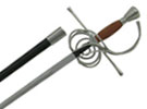 Swept Hilt Rapier Fencing Swords Wood Handle
